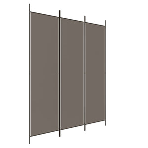 vidaXL 3-Panel Room Divider Anthracite 150x220 cm Fabric