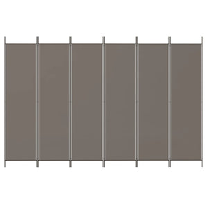 vidaXL 6-Panel Room Divider Anthracite 300x220 cm Fabric