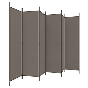 vidaXL 6-Panel Room Divider Anthracite 300x220 cm Fabric