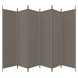 vidaXL 6-Panel Room Divider Anthracite 300x220 cm Fabric