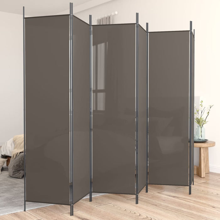 vidaXL 6-Panel Room Divider Anthracite 300x220 cm Fabric