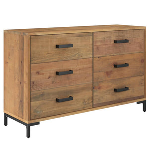 vidaXL Sideboard Brown 110x35x70 cm Solid Pinewood