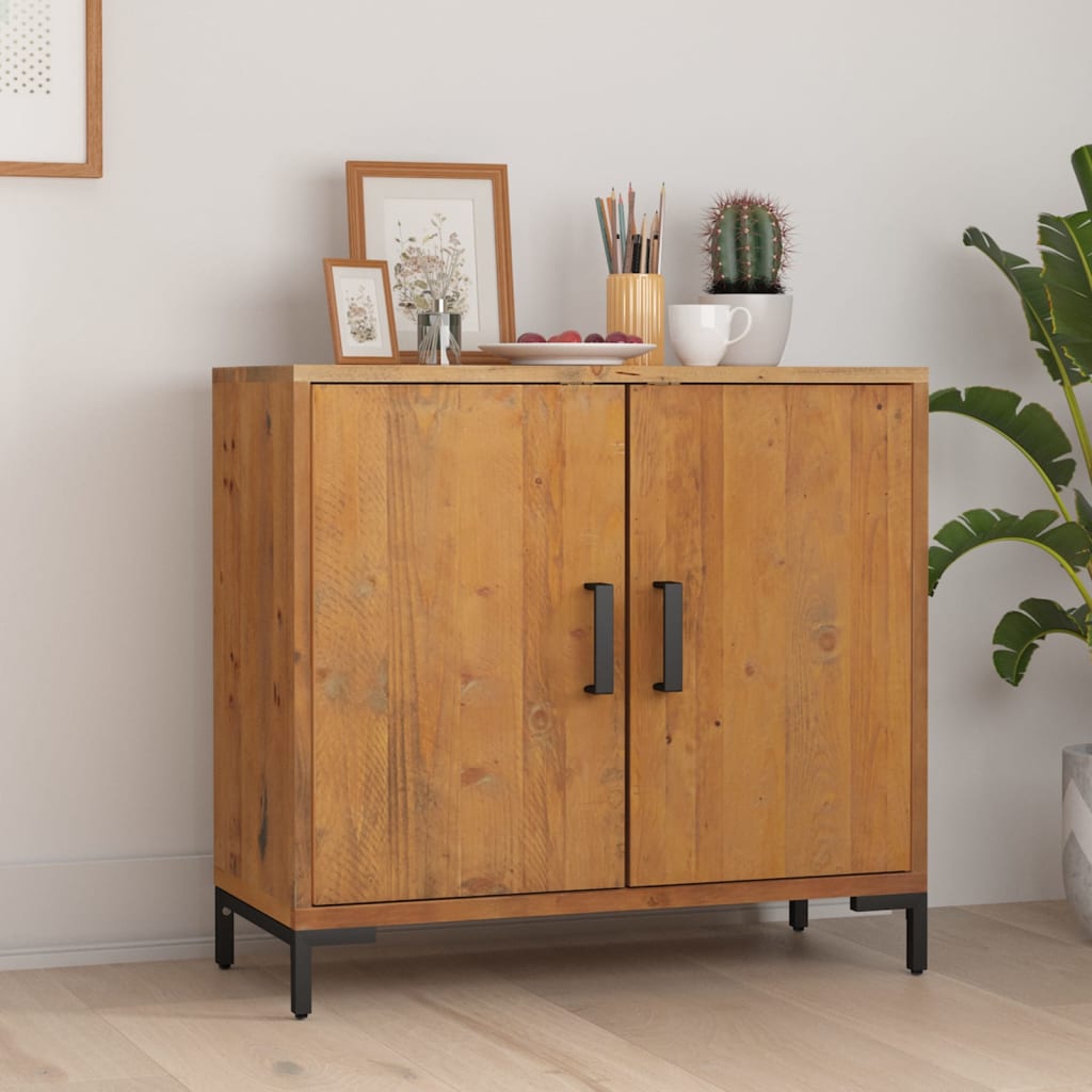 vidaXL Sideboard Brown 75x35x70 cm Solid Pinewood