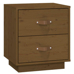 vidaXL Bedside Cabinet Honey Brown 40x34x45 cm Solid Wood Pine