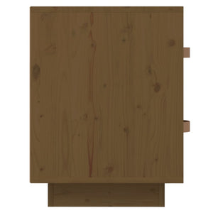 vidaXL Bedside Cabinet Honey Brown 40x34x45 cm Solid Wood Pine