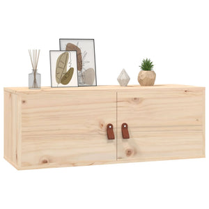 vidaXL Wall Cabinets 2 pcs 80x30x30 cm Solid Wood Pine