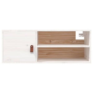 vidaXL Wall Cabinets 2 pcs White 80x30x30 cm Solid Wood Pine