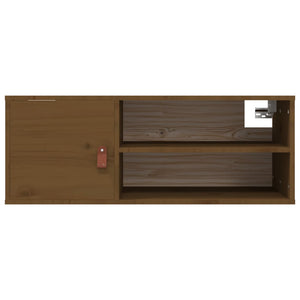 vidaXL Wall Cabinet Honey Brown 80x30x30 cm Solid Wood Pine