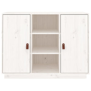 vidaXL Sideboard White 100x40x75 cm Solid Wood Pine