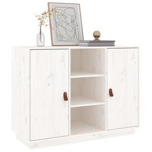 vidaXL Sideboard White 100x40x75 cm Solid Wood Pine