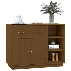 vidaXL Sideboard Honey Brown 98.5x40x75 cm Solid Wood Pine