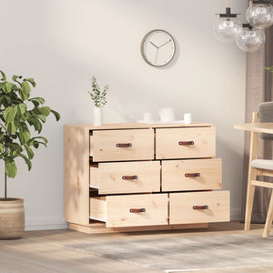 vidaXL Sideboard 100x40x75 cm Solid Wood Pine