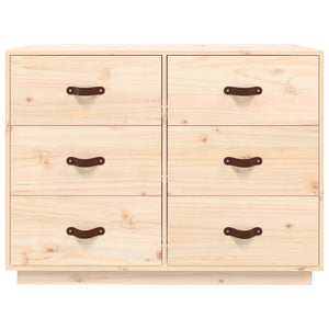 vidaXL Sideboard 100x40x75 cm Solid Wood Pine