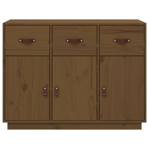 vidaXL Sideboard Honey Brown 100x40x75 cm Solid Wood Pine