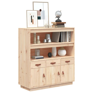 vidaXL Highboard 100x40x108.5 cm Solid Wood Pine