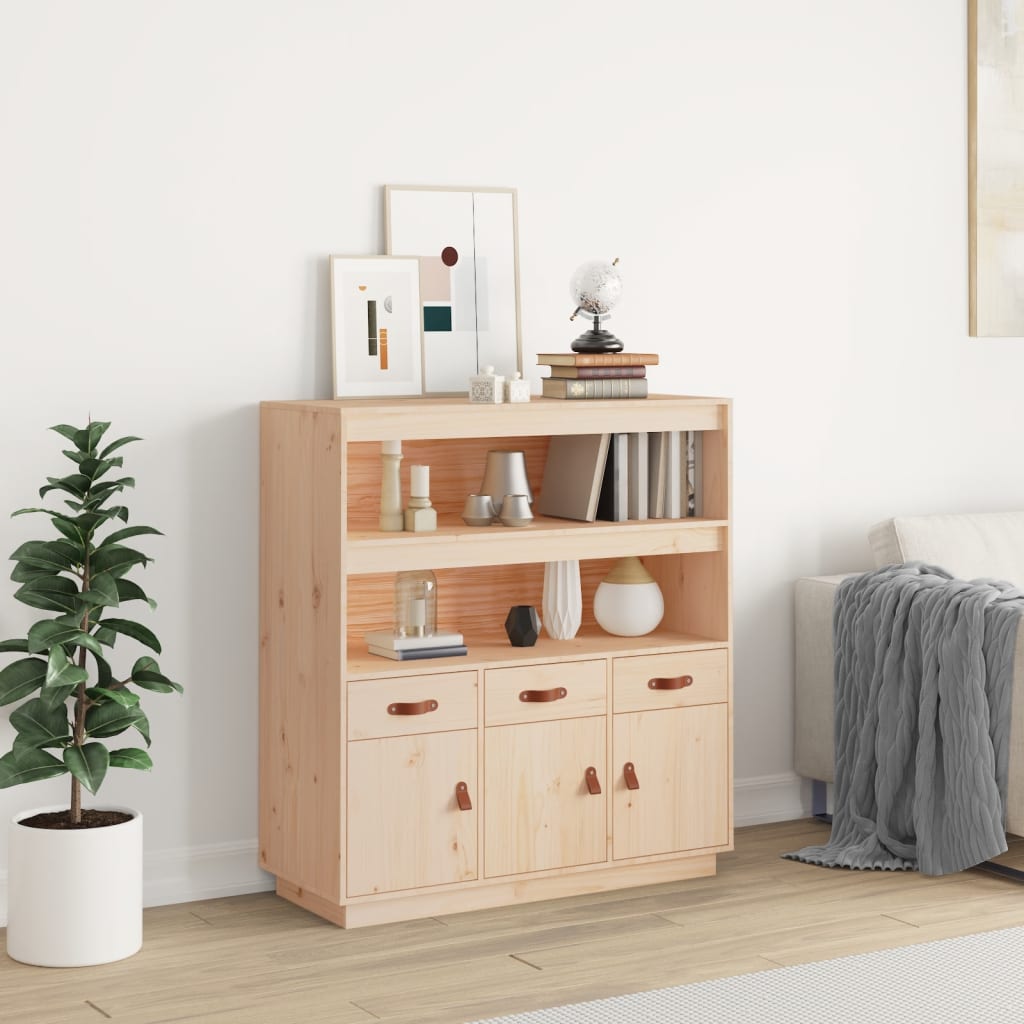 vidaXL Highboard 100x40x108.5 cm Solid Wood Pine