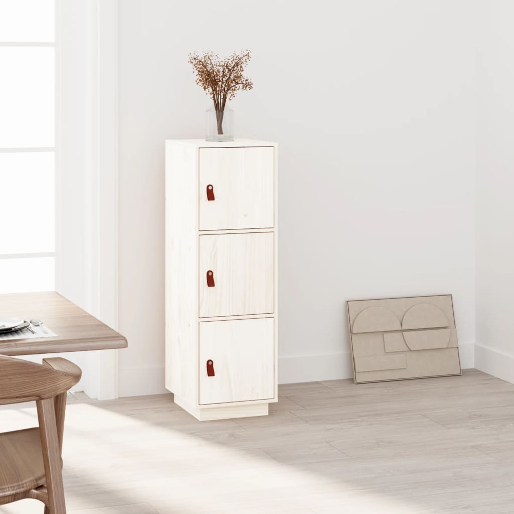 vidaXL Highboard White 34x40x108.5 cm Solid Wood Pine