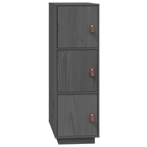 vidaXL Highboard Grey 34x40x108.5 cm Solid Wood Pine