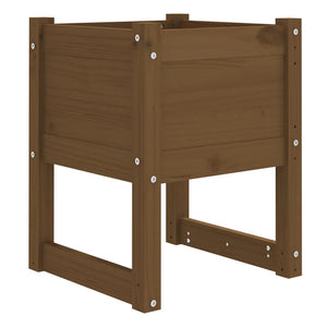 vidaXL Planter Honey Brown 40x40x52.5 cm Solid Wood Pine