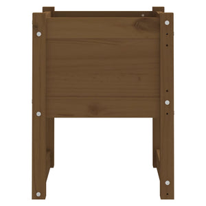 vidaXL Planter Honey Brown 40x40x52.5 cm Solid Wood Pine