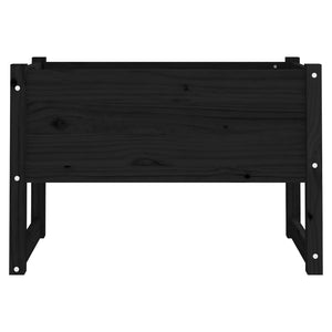 vidaXL Planter Black 78x40x52 cm Solid Wood Pine