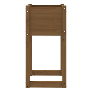 vidaXL Planter Honey Brown 40x40x81 cm Solid Wood Pine