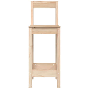 vidaXL Bar Chairs 2 pcs 40x41.5x112 cm Solid Wood Pine