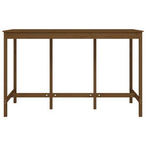 vidaXL Bar Table Honey Brown 180x80x110 cm Solid Wood Pine