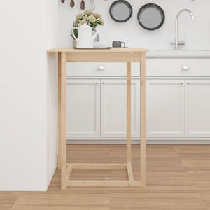 vidaXL Bar Table 80x80x110 cm Solid Wood Pine