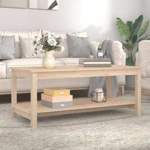 vidaXL Coffee Table 110x55x45 cm Solid Wood Pine