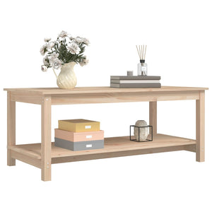 vidaXL Coffee Table 110x55x45 cm Solid Wood Pine