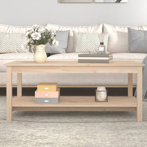 vidaXL Coffee Table 110x55x45 cm Solid Wood Pine