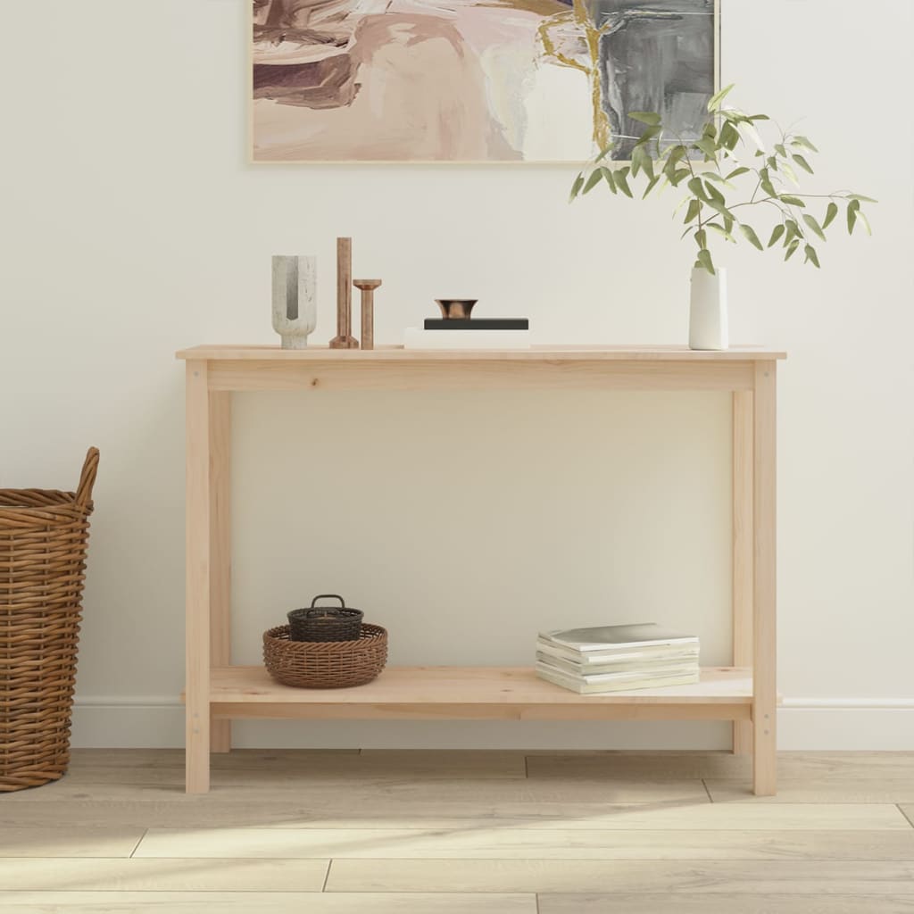 vidaXL Console Table 110x40x80 cm Solid Wood Pine