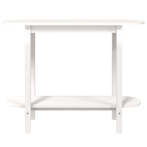 vidaXL Console Table White 110x40x80 cm Solid Wood Pine