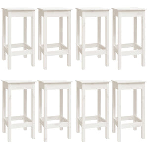 vidaXL 9 Piece Bar Set White Solid Wood Pine