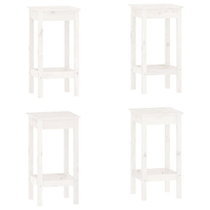 vidaXL 5 Piece Bar Set White Solid Wood Pine