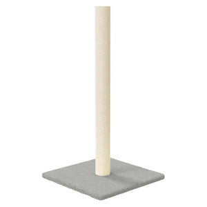 vidaXL Cat Scratching Post Light Grey 35x35x70 cm