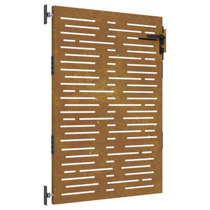 vidaXL Garden Gate 85x150 cm Corten Steel Square Design