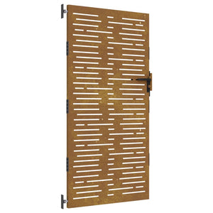 vidaXL Garden Gate 85x200 cm Corten Steel Square Design