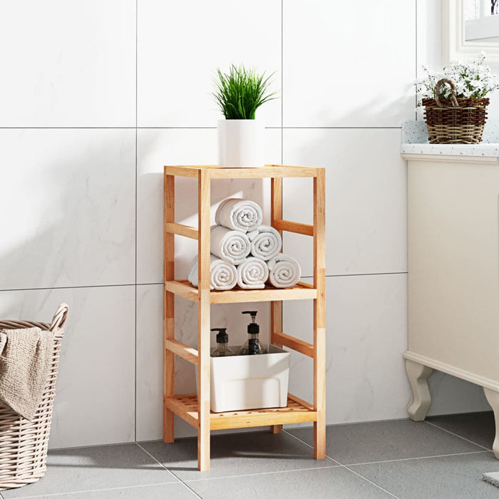 vidaXL Bathroom Shelf 35.5x35.5x79 cm Solid Wood Walnut