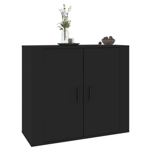 vidaXL Sideboard Black 80x33x70 cm Engineered Wood