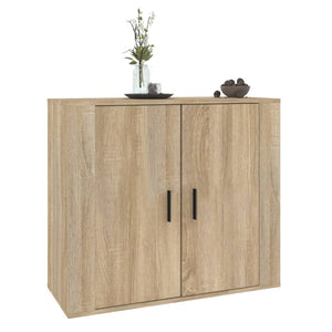 vidaXL Sideboard Sonoma Oak 80x33x70 cm Engineered Wood