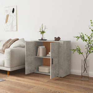 vidaXL Sideboard Concrete Grey 80x33x70 cm Engineered Wood