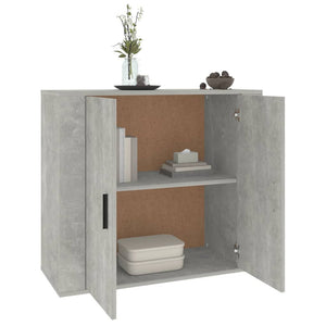 vidaXL Sideboard Concrete Grey 80x33x70 cm Engineered Wood