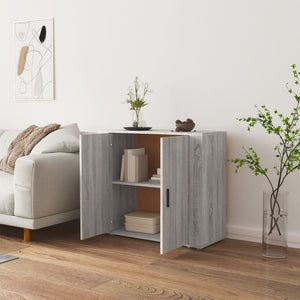 vidaXL Sideboard Grey Sonoma 80x33x70 cm Engineered Wood