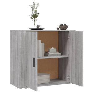 vidaXL Sideboard Grey Sonoma 80x33x70 cm Engineered Wood