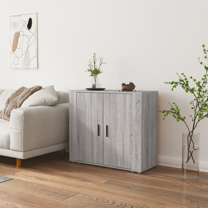 vidaXL Sideboard Grey Sonoma 80x33x70 cm Engineered Wood