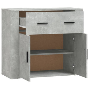 vidaXL Sideboard Concrete Grey 80x33x70 cm Engineered Wood