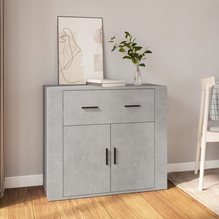 vidaXL Sideboard Concrete Grey 80x33x70 cm Engineered Wood