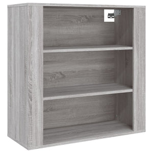 vidaXL Wall Cabinet Grey Sonoma 80x33x80 cm Engineered Wood